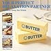2 PCS Slow Rising Butter Squishy Toys, Soft Squeeze Stress Relief for Office and Home, Sensory Fidget for Anxiety Relief and Focus, Butter Color