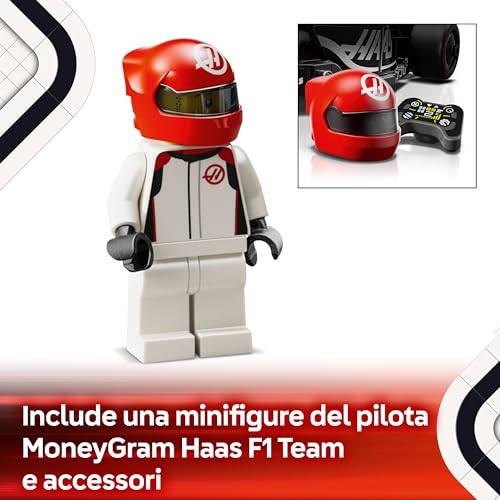 Speed Champions Auto da Corsa MoneyGram Haas F1 Team VF-24 Macchina Giocattolo da Collezione con Minifigure del Pilota, Modello per Bambini da 10 Anni o per Adulti Fan della Formula 1 77250 - Lego - Immagine 3