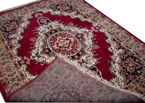 Image of 8x11 Feet Extra Large Area Rug | Super Soft Floral Multi Design Medium Thickness BCF Material Living Room Bedroom Home Decor