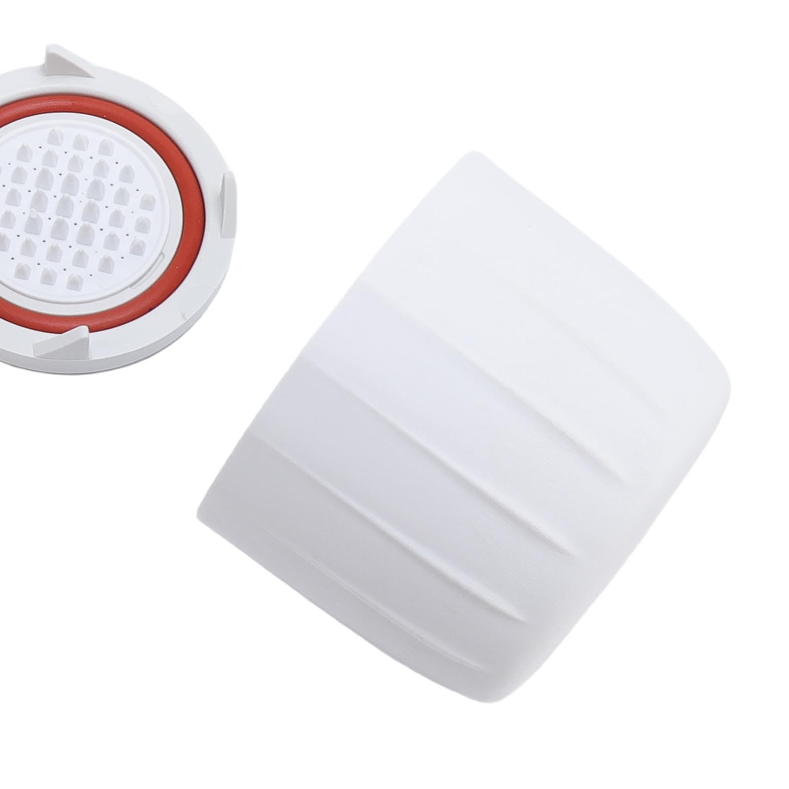 Cafetera portátil de mano, compacta y ligera, funciona manualmente para viajes, camping y senderismo (blanco)