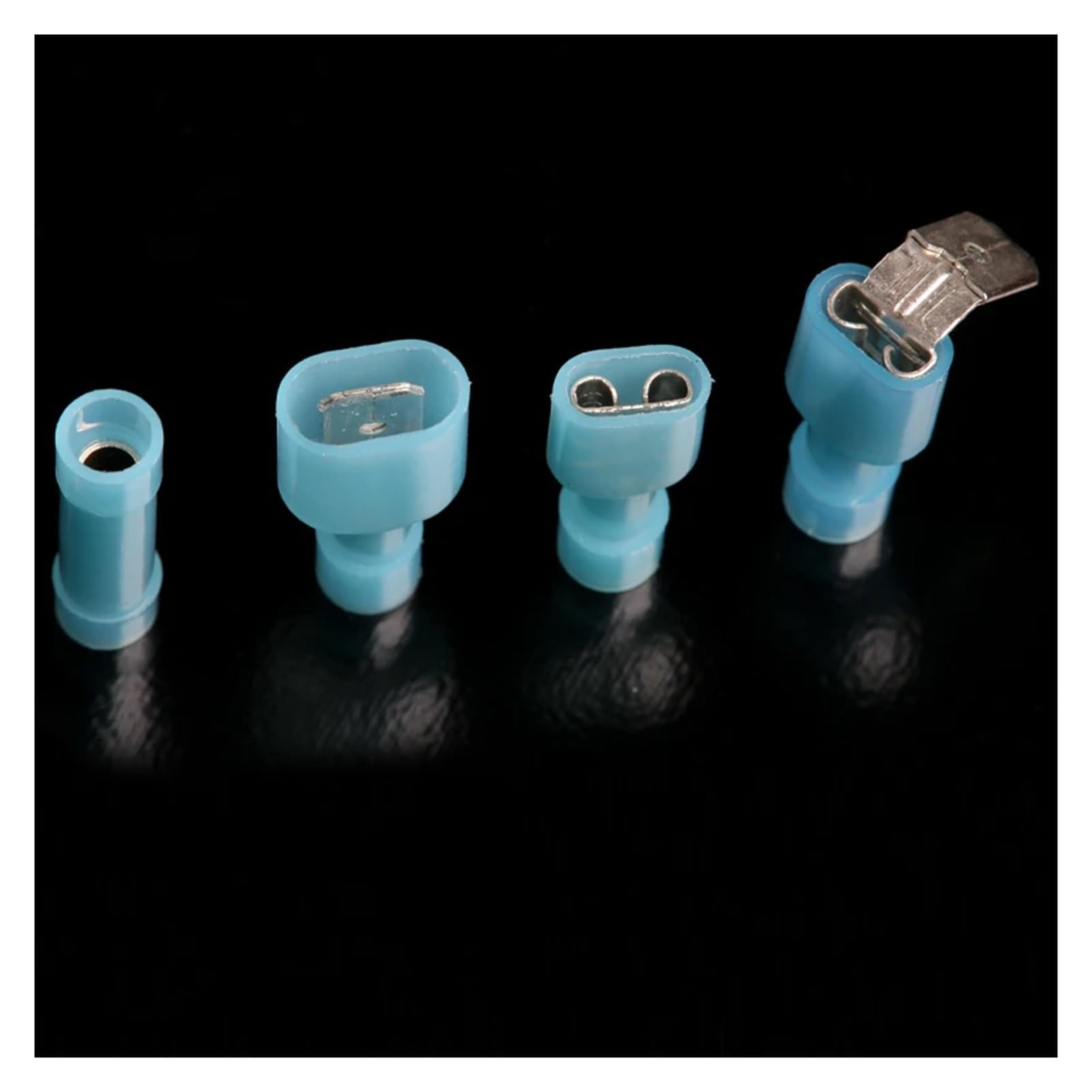 100 terminales de cable for conectores de crimpado aislados, surtidos, de 26 a 10 AWG.