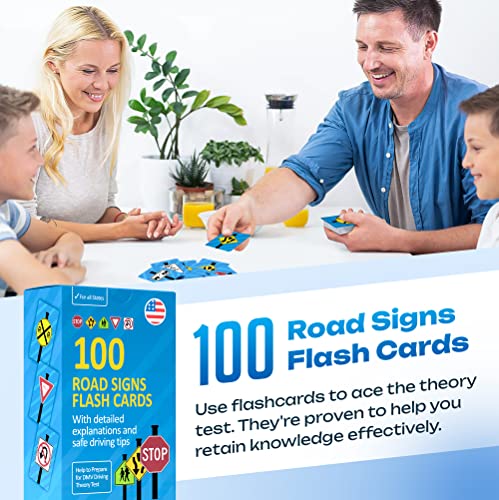 Road Signs Flash Cards With Detailed Explanations And Safe Driving Tips - Teen Boys Gift Idea - 16 Year Old Boy Gift - Educational Gift #TOP2