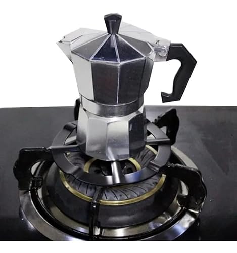 Mimo Style Cafeteira Italiana Moka Vermelha de Alumínio Com Alça Café Expresso Para 6 Cafezinhos, Ca