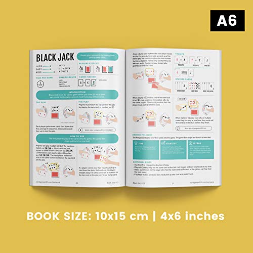 Card Games For Travelers - Box Set Of 30 Classic Games & 2 Decks | Ages 6+ | 1 To 12 Players | Card Games Families & Adults | Kids Games | Playing Cards | Family Card Games #TOP2