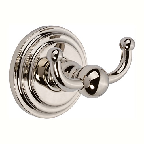 Preisvergleich Produktbild Ginger 1111 Chelsea Double Hook Robe Hook, Polished Nickel by Ginger