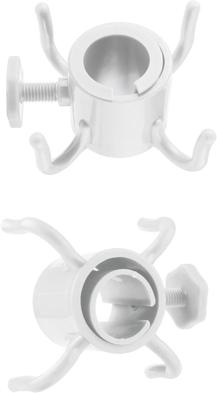 TAGVO 2pcs Crochet de parapluie 4-broches, plastique suspendu pour serviettes, appareils et sacs - Durable & polyvalent - Image secondaire