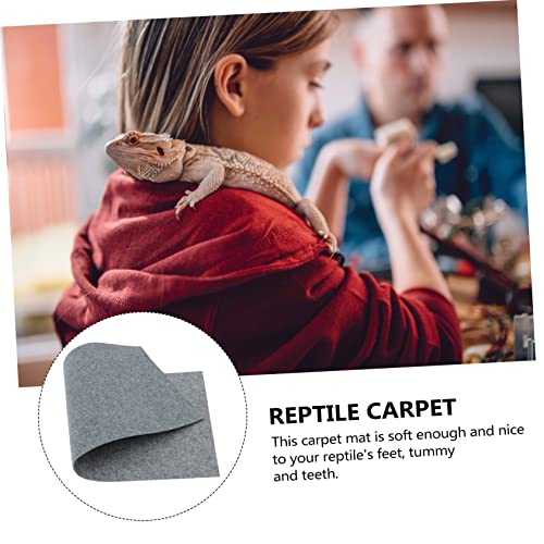 VANZACK Alfombra para Reptiles Bearded Dragon 100x50cm Gris miniatura 4