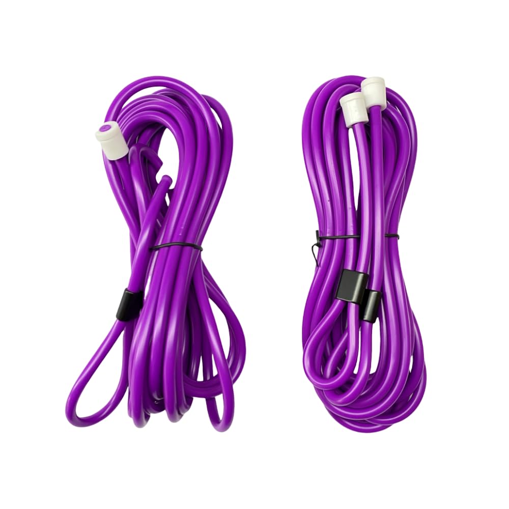Divine Grip Double Dutch Ropes 2-Pack. High performance, double dutch jump ropes (Gold)) 16 Feet, Tangle-Free, Heavy Weight No Need for Doubling, For