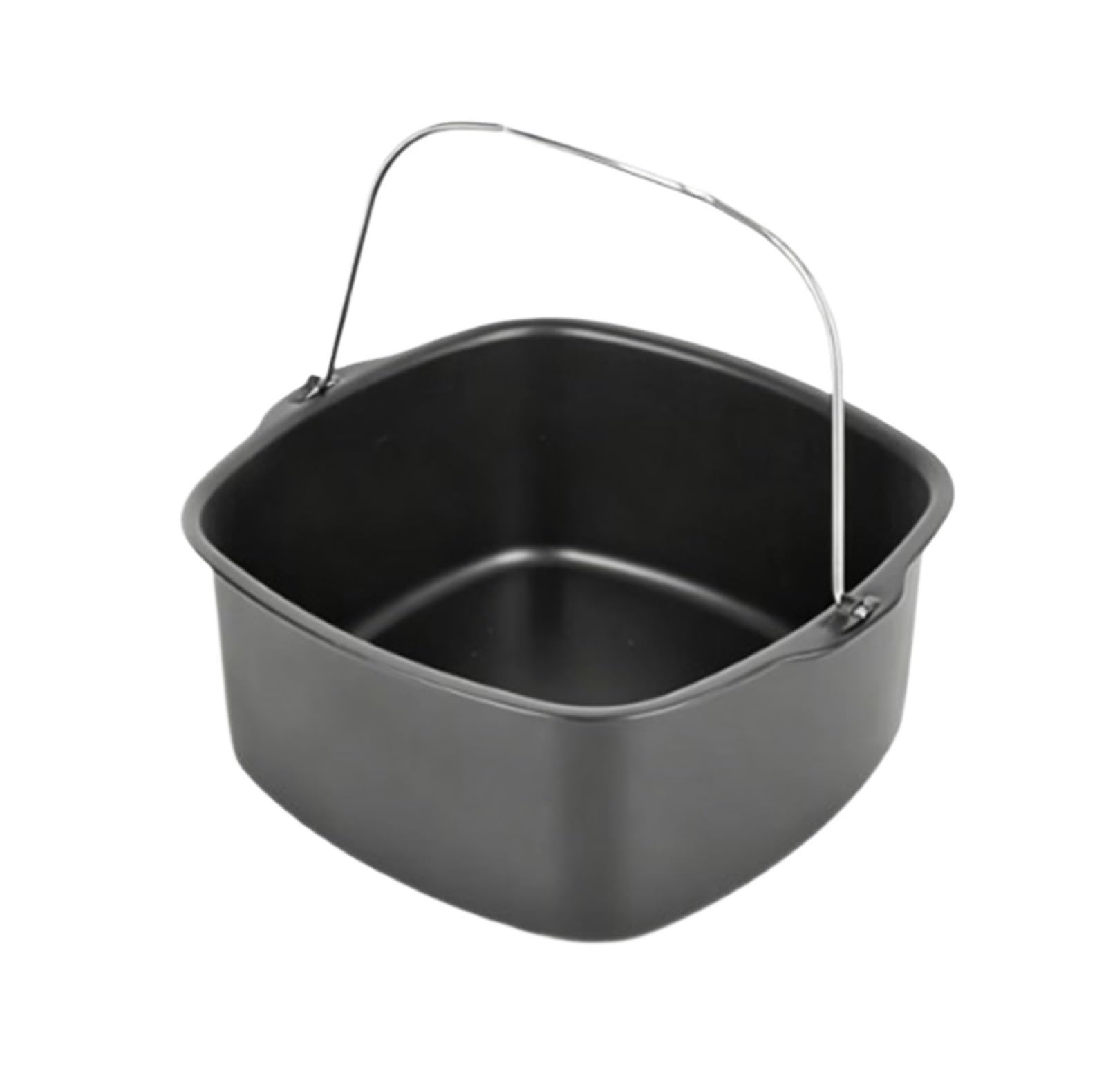 Friggitrice Ad Aria, Teglia Antiaderente, Cestello, Teglia Da Forno | Teglia antiaderente con robusta maniglia di sollevamento in metallo(8inch)
