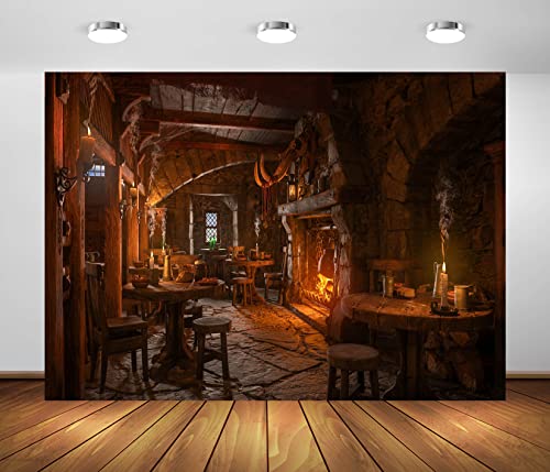 Fondo fotográfico de tela BELECO 9x6ft medieval miniatura 1
