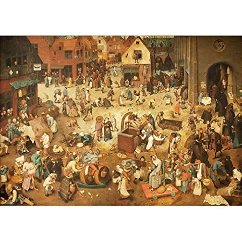 JMbeauuuty 2000 Piece Jigsaw Puzzles Difficult Puzzles for Adults Impossible Puzzle Toys Family Games Decorative Home - The Fight between Carnival and Lent 39.4 x 27.5 Inches Cover