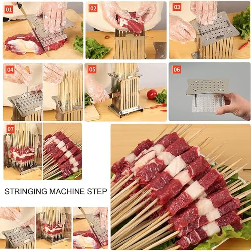 Boîte à kebab en acier inoxydable durable avec couteaux de précision - 5