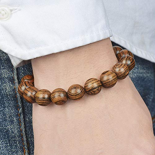 Image of Prayer Bead bracelet Mala Beaded Bracelets for Men Women 12 /15MM
