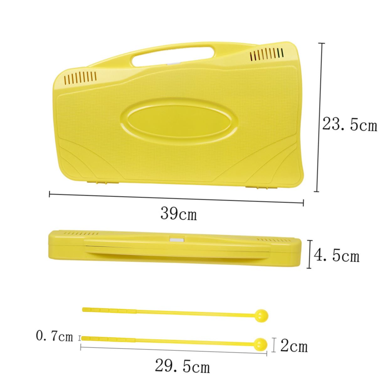 SUPVOX Xylophone 25 Notes Aluminum Plate with Mallets Ideal for Boys and Girls Toddlers