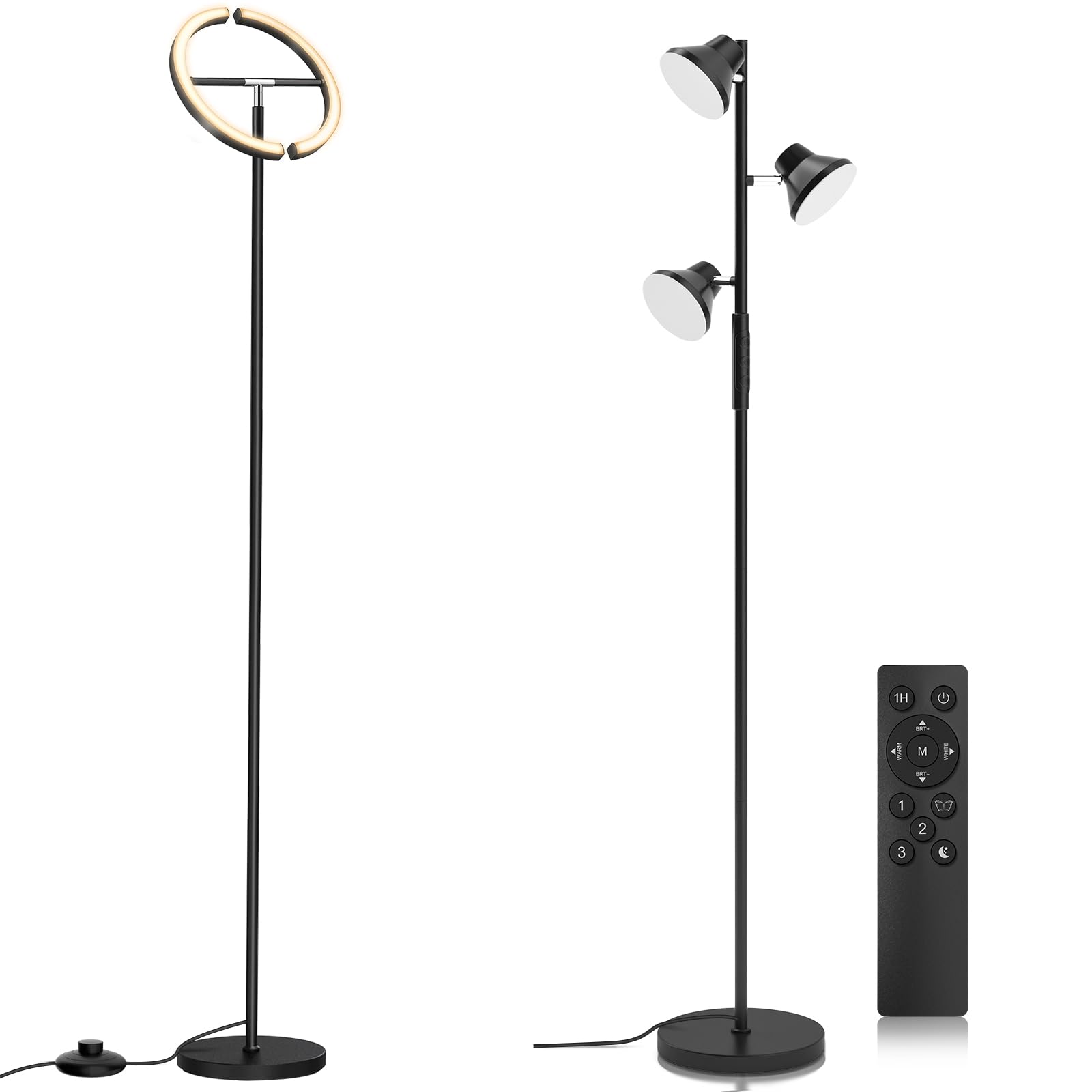 36W Upgraded LED Tree Floor Lamps+Integrated Modern LED Floor Lamp