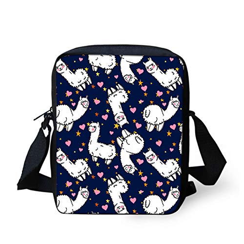 HUGS IDEA Llama Cuore Donna Portafoglio Borsa