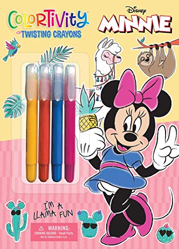 Disney Minnie: I'm a Llama Fun-Coloring and Activity Book with Twisting Scented Crayons