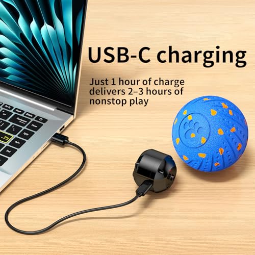 Image of 2-in-1 Interactive Dog Ball Toy for Aggressive Chewers, Automatic Moving & Bouncing E-TPU Dog Ball, 3 Modes Smart Pet Toy with Motion Sensor
