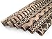 Kraft and Black Wrapping Paper Set - 6 Rolls - Multiple Patterns - 30" x 120" per Roll