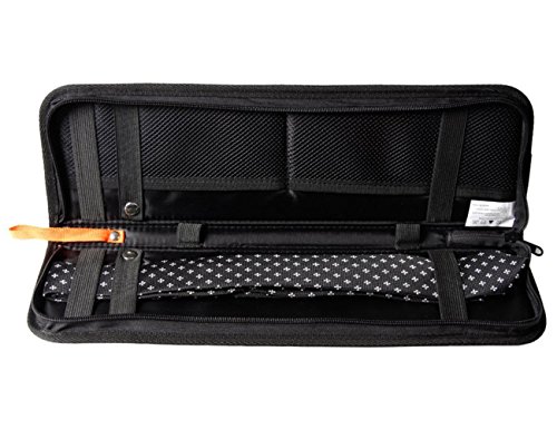 Bidear Corbata de viaje Corbata Organizador de almacenamiento con cremallera (Negro)