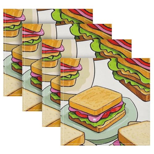 Servilletas de Tela Cuadradas 20 x 20 pulgadas Pack x4 miniatura 1