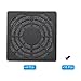 PATIKIL 60mm Cooling Fan Filter with Screw, 4 Pack ABS Ventilator Grill Protector Guard for Fan Protective Cover DIY, Black