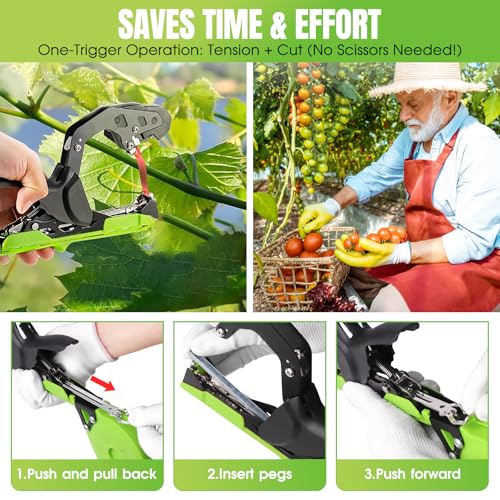 Máquina para atar plantas SWANSOFT con cinta y grapas miniatura 4