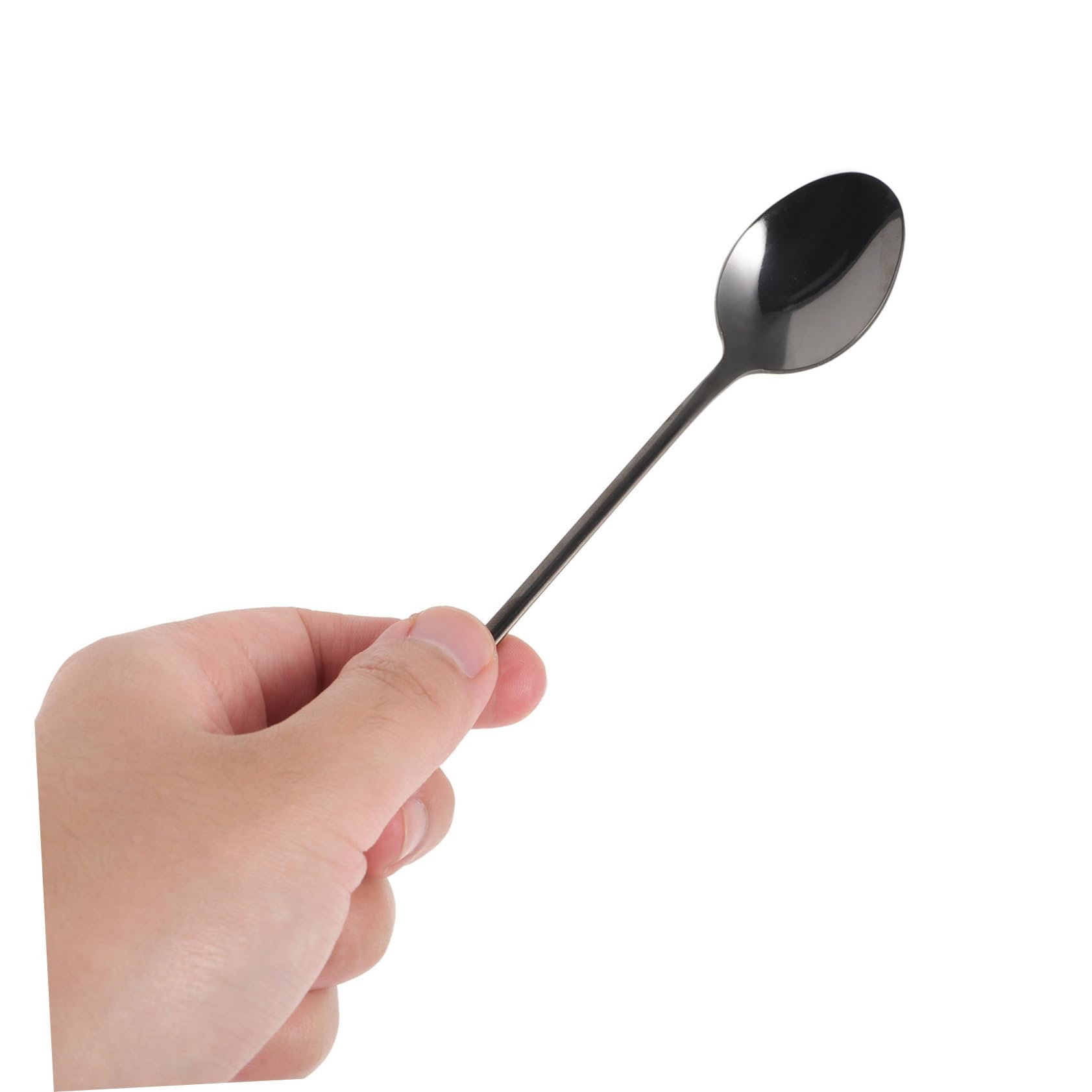PRETYZOOM 32 Piezas cucharillas ice cream scoop cucharilla mezcladora de café cucharilla de agitación de bebidas alcohólicas cucharilla cuchara café revolviendo Acero inoxidable Black