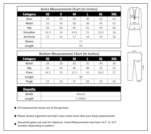 Image of SKYLEE Cotton Printed, Embroidery and Mirror Work A-Line Kurta Set with Dupatta