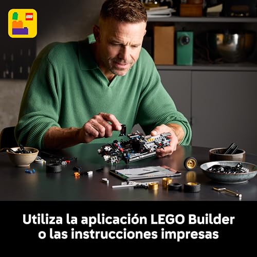 Miniatura 6 de LEGO Technic Coche de Carreras Ford GT40 MKII de 1966 - Maquetas para Construir para Adultos - Coche de Colección con Motor V8 para Montar y Detalles - Regalo para Hombres y Fans del Motor 42223