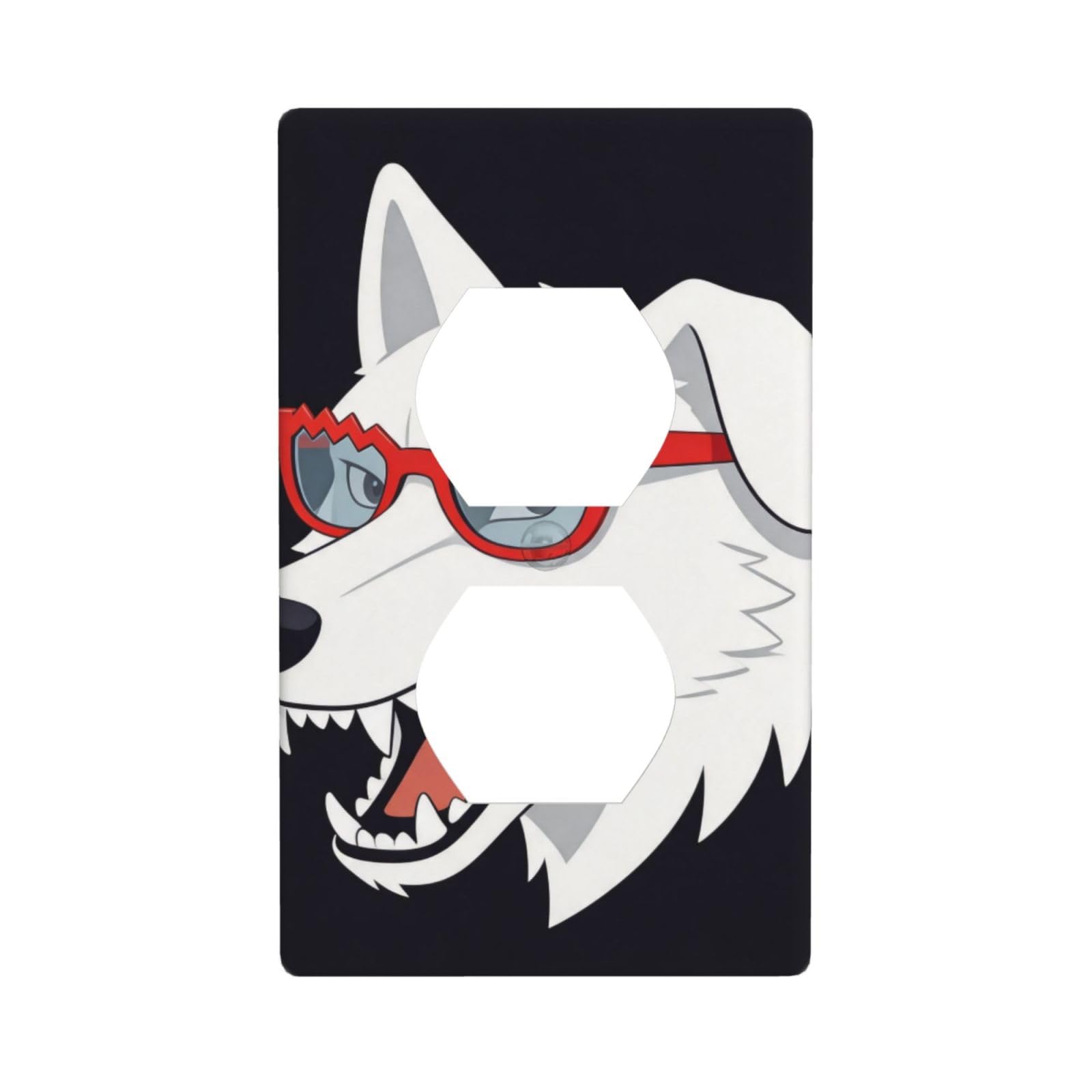 Wolf Sunglass Unbreakable Polycarbonate Switch Plate-1 Gang Screwless Wall Plate for Home Office
