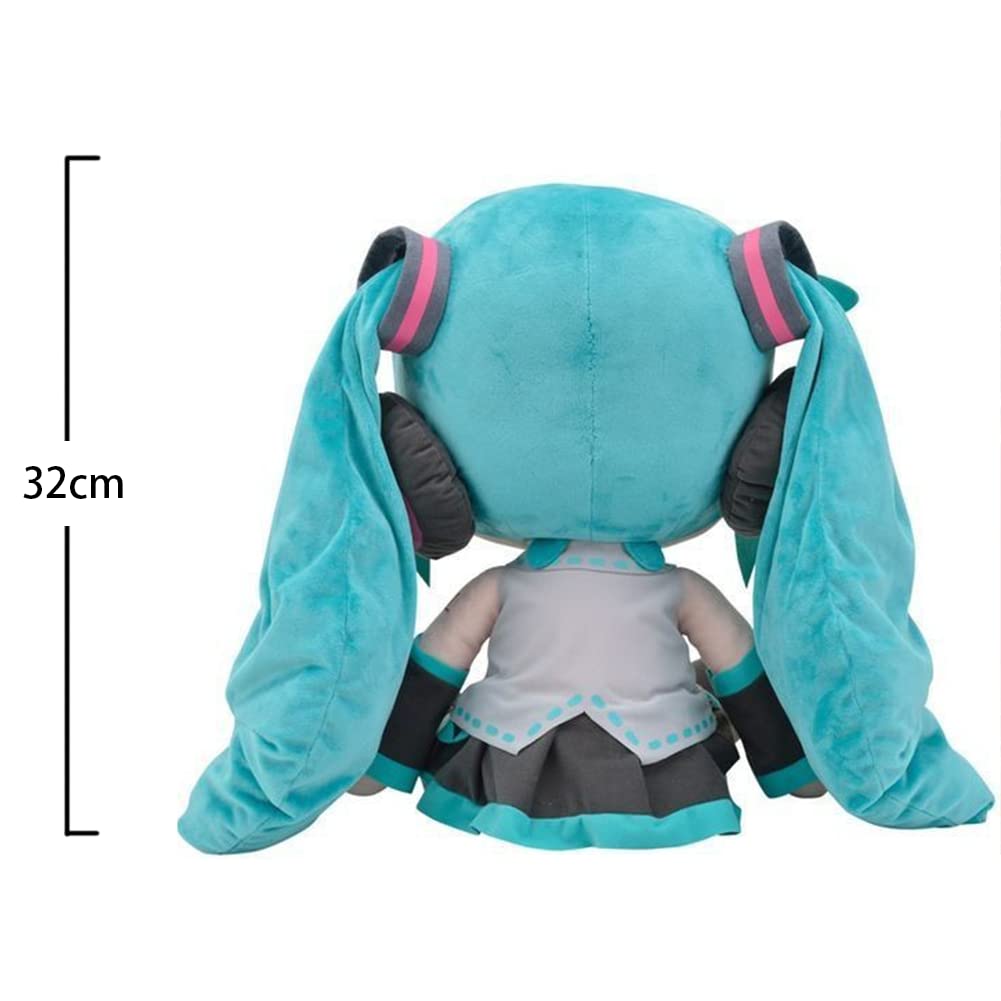 Zhongkaihua Miku Plüsch-Anime-Anhänger, weich, gefüllt, 32 cm, 4 Stück | Mit Baumwolle gefüllt, Manga-Merch-Geschenke, Sammlerstücke, Ornament, Heimdekoration