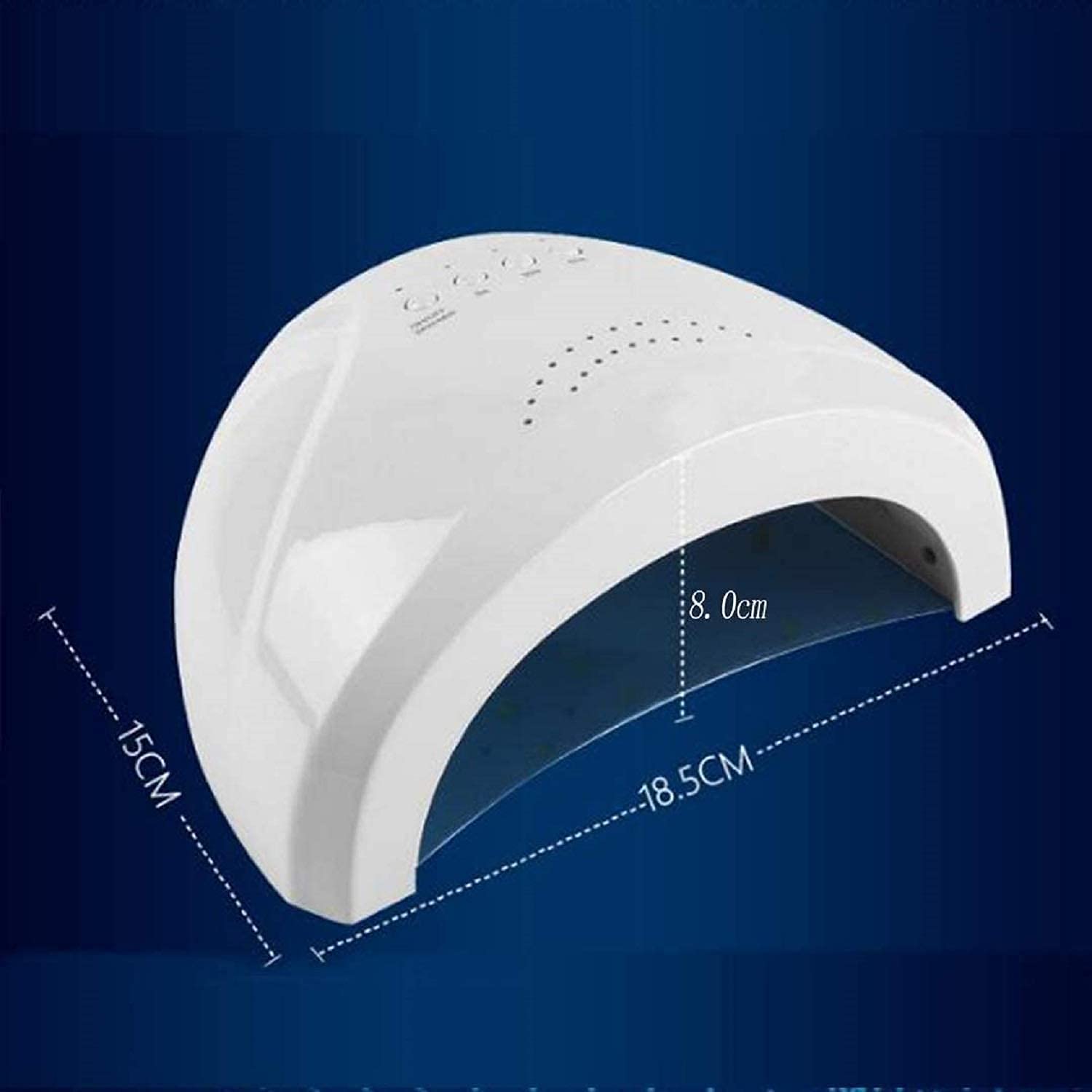 SQUADO® Fornetto Unghie Semipermanente LED per Manicure Pedicure,ASCIUGA SMALTO UV Lampada Unghie Essiccatore Smalto, 48W Sensore di Avvio Automatico con Possibilità di Impostare 3 Timer 5S-30S-60S