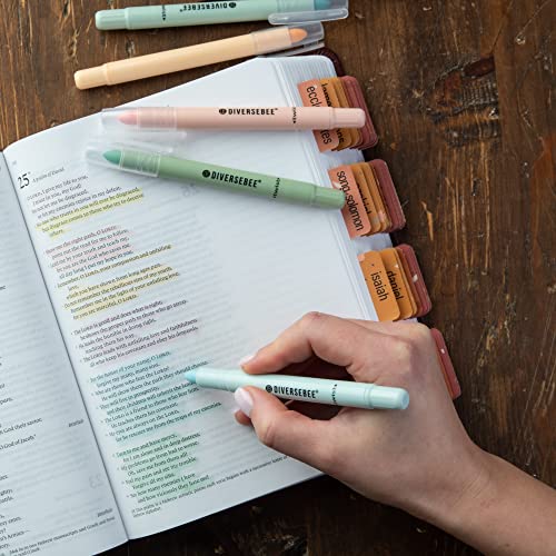 Diversebee Bible Highlighters And Pens No Bleed, 8 Pack Assorted Colors Gel Highlighters Set, Bible Markers No Bleed Through, Cute Bible Study Journaling School Supplies, Bible Accessories (Pastel) #TOP4