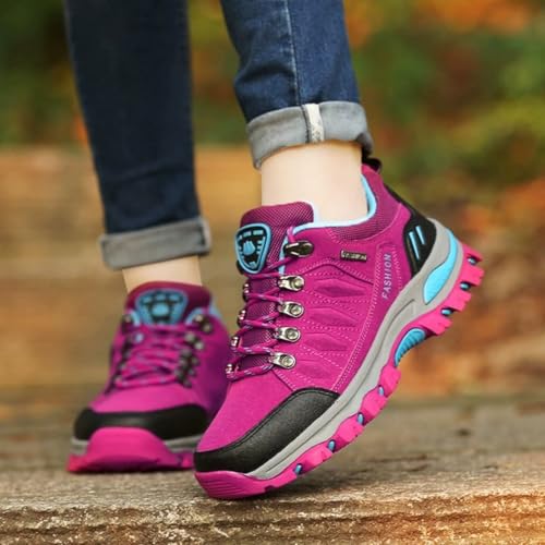 Sudychen Zapatos de Senderismo Mujer Trekking Antideslizantes Zapatillas de Montaña Ligeras Transpirable Camping Trail Running - imagen 2