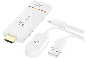 J5create ScreenCast 4K - Chrome Casting Device for TV