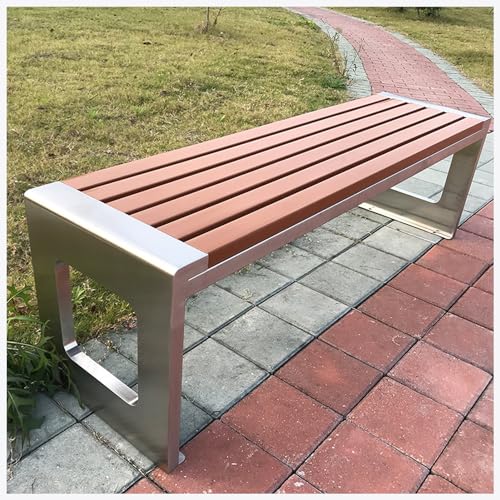Banc de jardin en métal compact pour gagner de l'espace