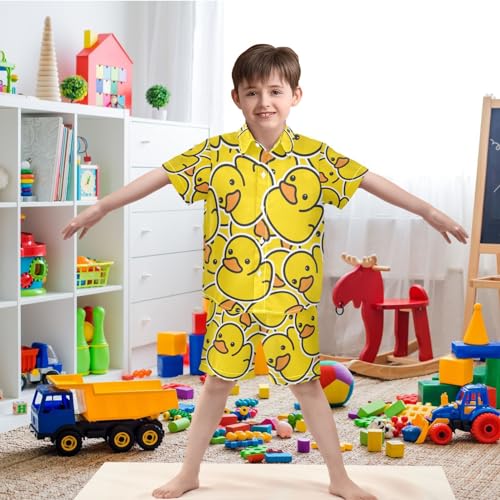 Image of visesunny Little Boys Short Sleeve T-Shirt Beach Shirts for kids children Casual Shorts Set Summer Clothes Outfits