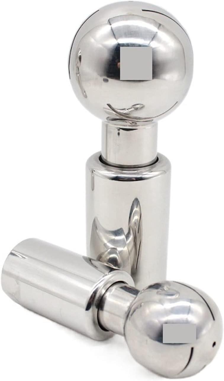 BSP1/2-2 Inch SS304 Stainless Rotary Spray Ball Female Thread CIP Tank Cleaning Head 360 Degree Coverage Wash Fitting (Color : 1 pac, Size : 2 inch)