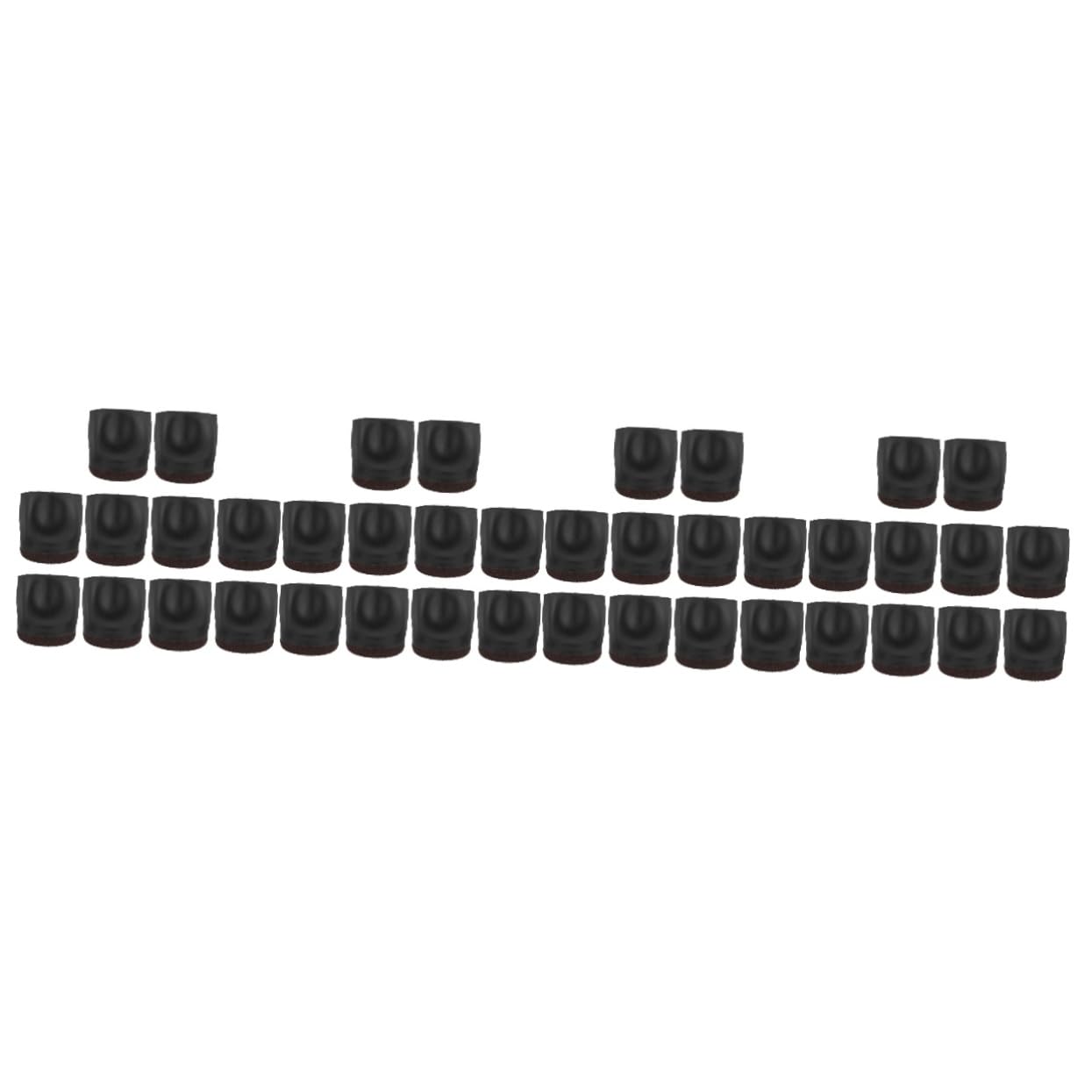 NUOBESTY 4 Sätze Stuhlfußabdeckung Radstopper Für Schreibtischstühle Hartholz Beschützer Rutschfeste Unterlegkeile Zauberer Stuhlbeinschutz Betträder Stopper Boden Tpe Schwarz 10 Stück * 4