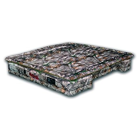 Pittman Outdoors AirBedz Realtree Camo PPI 405 Mid Size 5'-5.5' Short Bed with Built-in Rechargeable Battery Air Pump with Tailgate Mattress, 1 Pack Cover