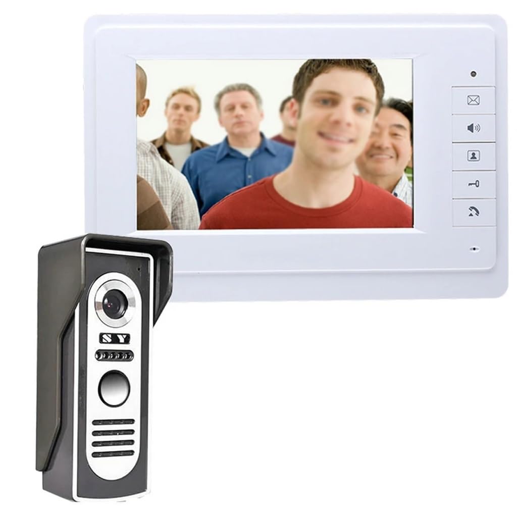 Mobygkfy D Video Oor Intercom 7''Inch Wire Phone Visual System Oorbell Camera Kit For Home