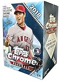 2018 Topps Chrome Baseball EXCLUSIVE Factory Sealed Retail Box with SPECIAL SEPIA REFRACTORS! Look for Rookies, Refractors & Auto's of Shohei Ohtani, Ronald Acuna, Gleyber Torres & Many More! WOWZZER