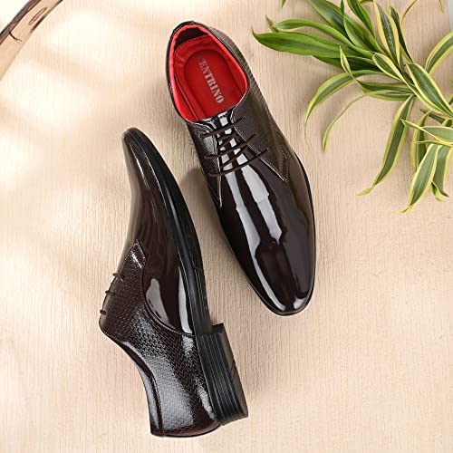 Image of Centrino Men's Glossy Formal Lace-Up Shoes | Comfort and Quality in Sleek Design | Perfect for Parties and Formal Dress |Stylish & Elegant Design |Premium Craftsmanship, Ideal for All-Day Wear (8232)