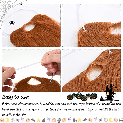Willbond WILLBOND-MUSTACHE BEARDS-01 10 Pcs Fake Beards Costume Beard Old Man Mustache Costume thumb #6