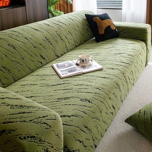 Housse de canapé velours jacquard extensible de qualité supérieure - 2