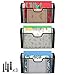 Simple Trending 3PK Wall Mount Single Pocket File Organizer Letter Holder, Black