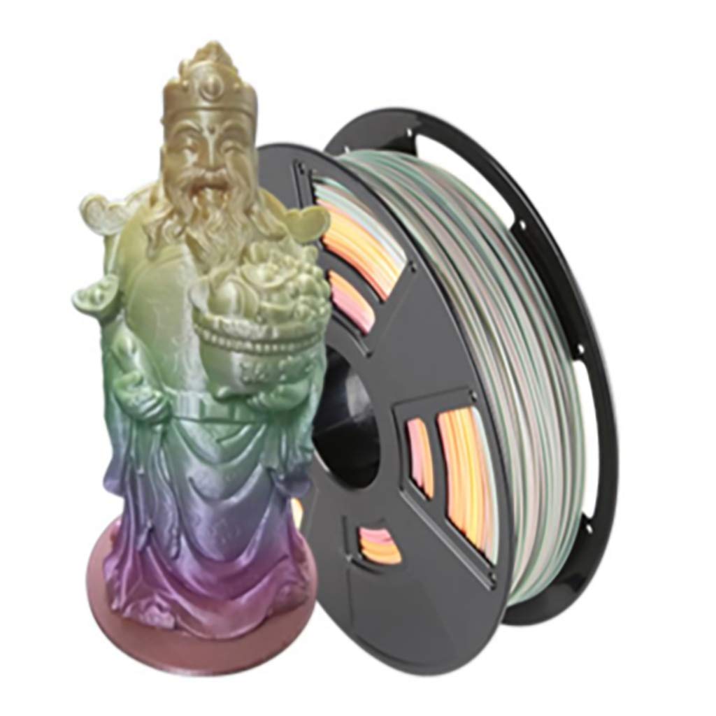 Filamento De Impresión 3D PLA1.75mm1KG Carrete Filamento Degradado Multicolor Material De Impresión 3D para Impresora 3D Y Bolígrafo 3D