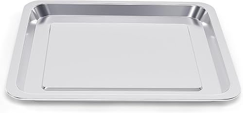 Miniatura 8 de Bandeja para hornear de acero inoxidable compatible con bandeja de horno tostadora Cuisinart, adecuada para freidora de aire Cuisinart TOA-060 y