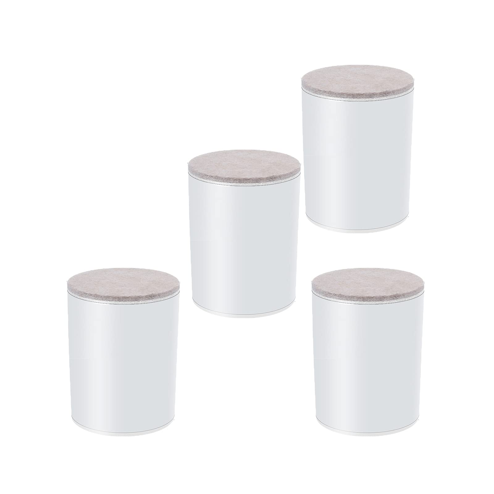 4 Piezas de Patas de Cama Redondas, Patas de sofá de Acero al Carbono Macizo, Patas de Muebles, Almohadillas de Fieltro para Muebles Antideslizantes, Protector de Suelo para Patas